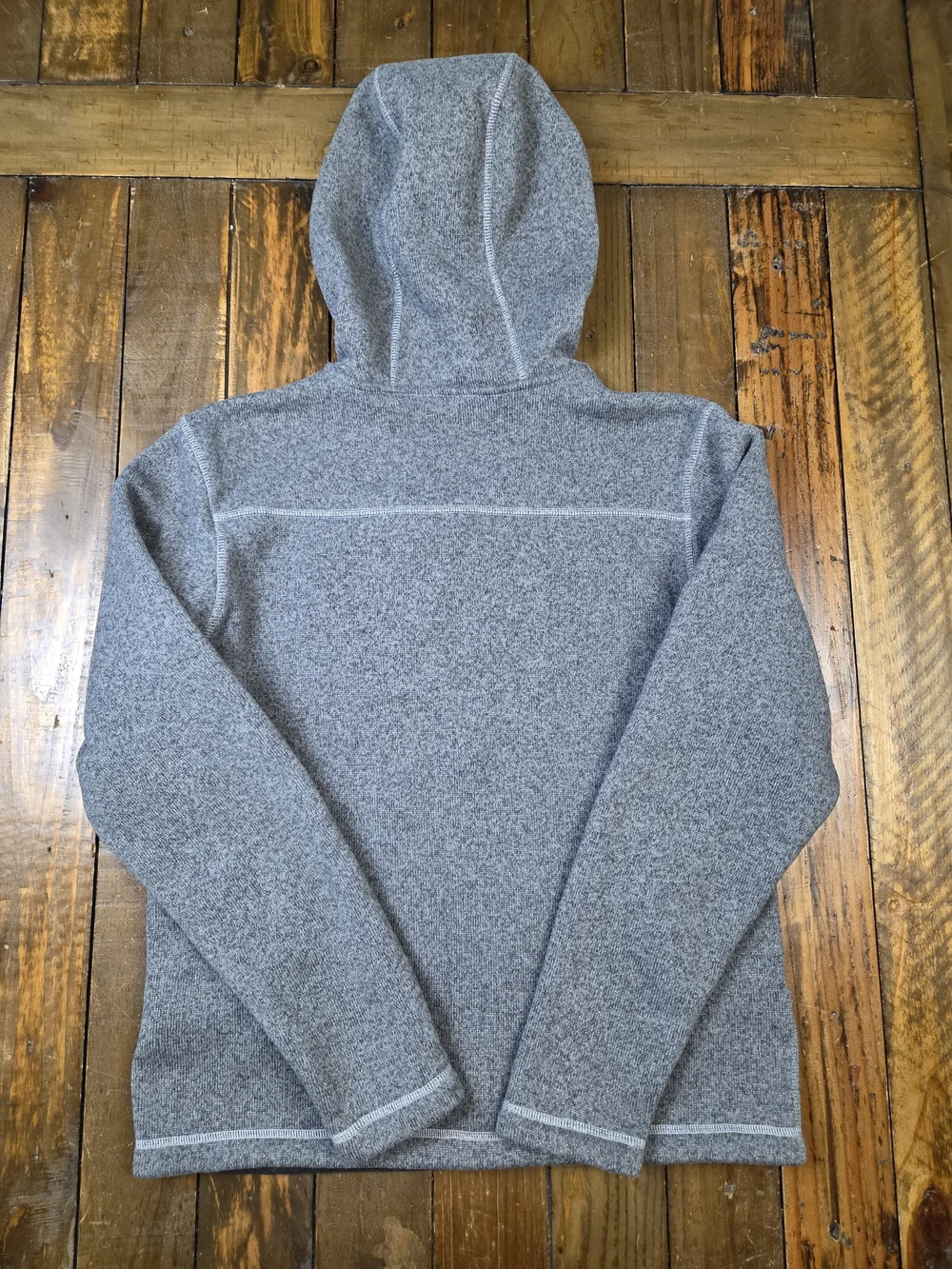 Mens The North Face Gray Heather Full-Zip Hooded Jacket Size Small